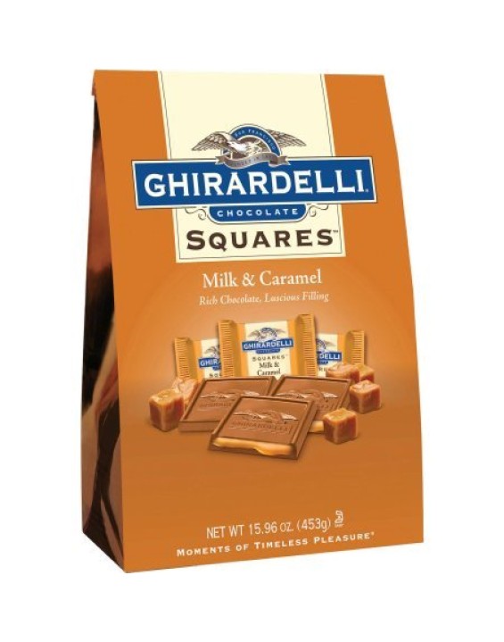 Ghirardelli Squares Chocolate ao Leite com Caramelo 453g