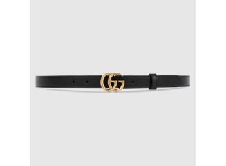 GUCCI Cinto Marmont Fivela Mini Double G Dourado
