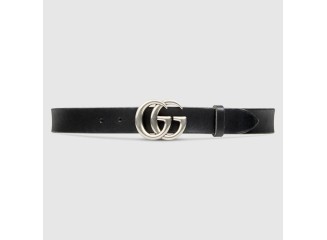 GUCCI Cinto Marmont Fivela Double G Prata