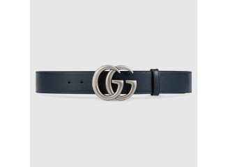 GUCCI Cinto Marmont Fivela Double G Prata