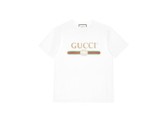 Gucci T-shirt Camiseta Logo Vintage Inspired