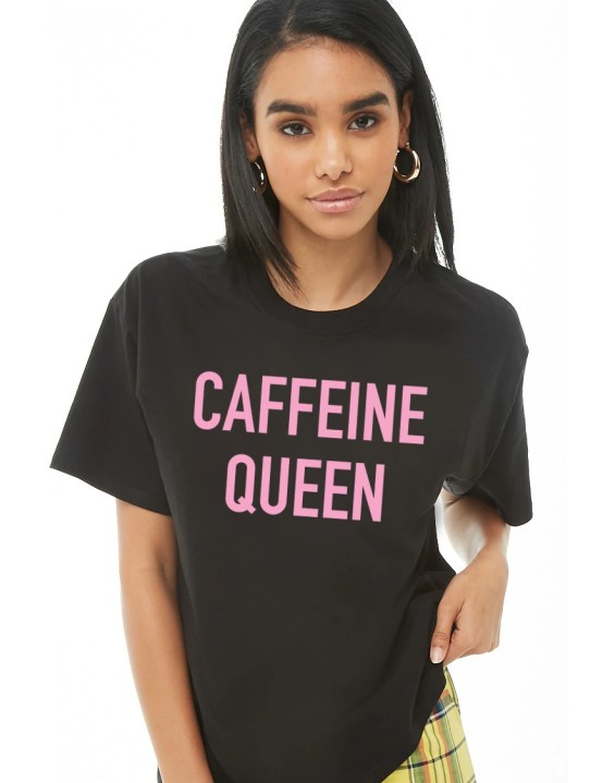 BYDI Camiseta T-shirt Caffeine Queen