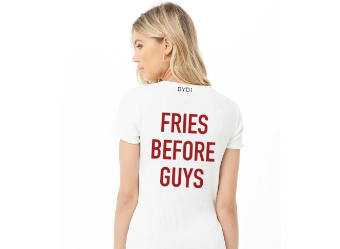 BYDI Camiseta T-shirt Fries Before Guys 