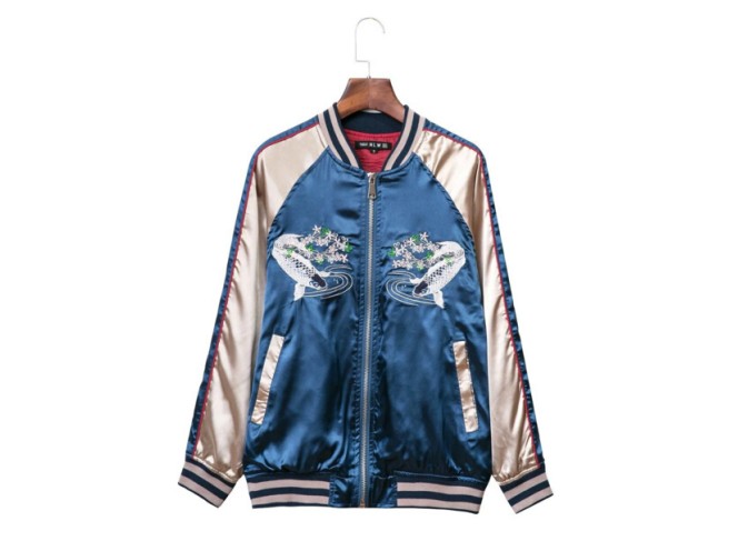 BYDI Jaqueta Bomber Bordada Carpas