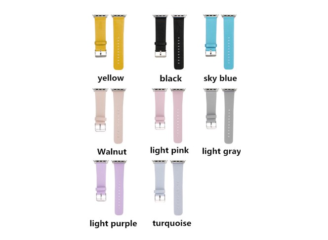 Pulseira de Couro para Apple Watch (Cores)
