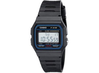 Casio Relógio Digital Vintage F91W Modelo Clássico Preto