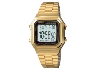 Casio Relógio Digital Vintage A178WGA1A Dourado