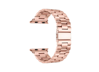 Pulseira de Aço Inox para Apple Watch Clássica Rose Pink