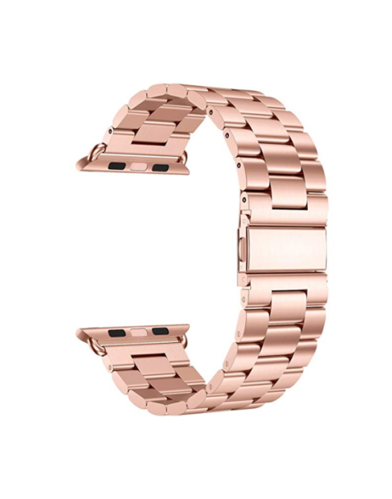 Pulseira de Aço Inox para Apple Watch Clássica Rose Pink