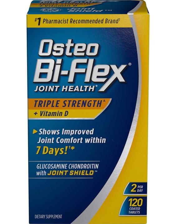 Osteo Bi-Flex Força Tripla Suplemento para Saúde das Articulações (120 Cápsulas)