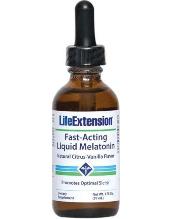 Life Extension Suplemento De Melatonina Líquido 3mg Sabor Citrus Vanilla 59ml