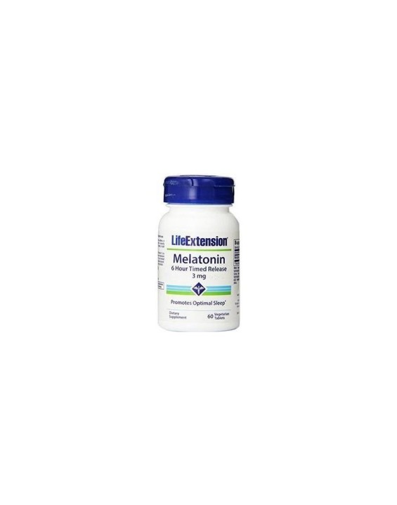 Life Extension Suplemento De Melatonina 3mg (60 Cápsulas)