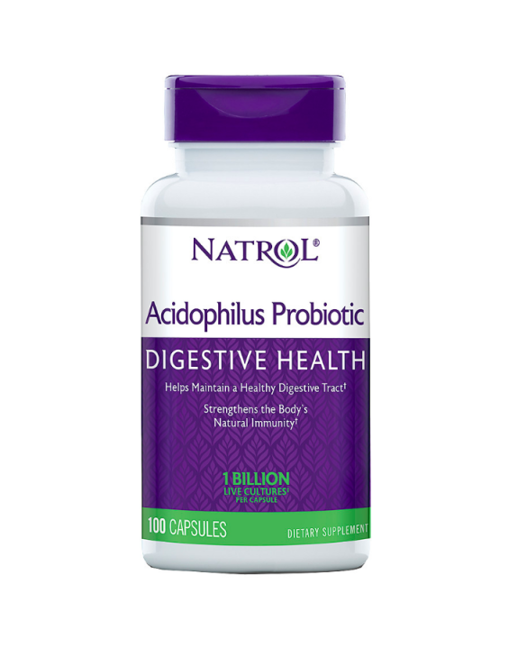 Natrol Suplemento Probiótico para Digestão Acidosphilus Probiotic (100 Cápsulas)
