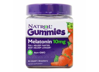 Natrol Suplemento de Melatonina em Balas Gummies 10mg (Contém 90)