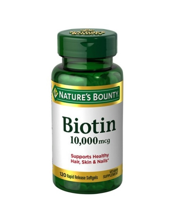 Nature's Bounty Suplemento Biotin 10000mcg (120 Cápsulas)