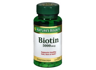 Nature's Bounty Suplemento Biotin 5000mcg (120 Cápsulas)