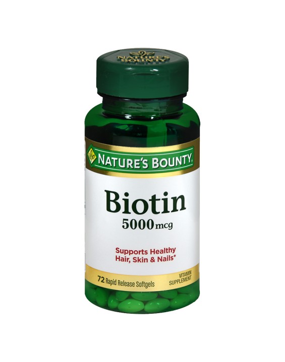 Nature's Bounty Suplemento Biotin 5000mcg (120 Cápsulas)