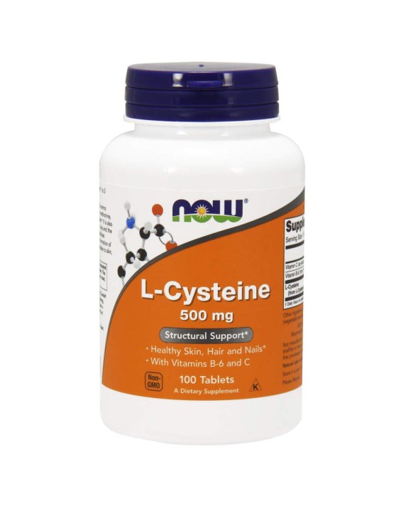 NOW Foods Suplemento L-Cysteine 500mg (100 Cápsulas)