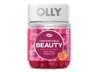 Olly Suplemento de Biotina em Balas Gummies Undeniable Beauty Hair, Skin and Nails (Contém 60)