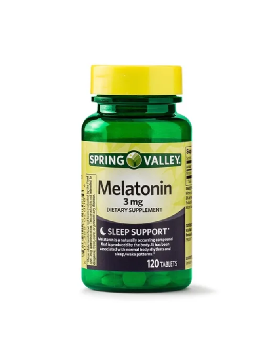 Spring Valley Suplemento de Melatonina 3mg (120 Cápsulas)