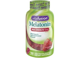 Vitafusion Suplemento de Melatonina em Balas Gummies 10mg (Contém 100)