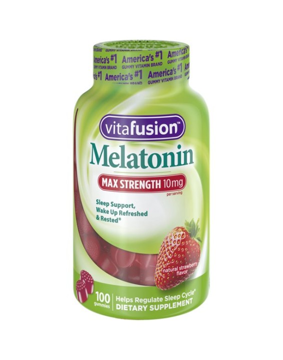 Vitafusion Suplemento de Melatonina em Balas Gummies 10mg (Contém 100)