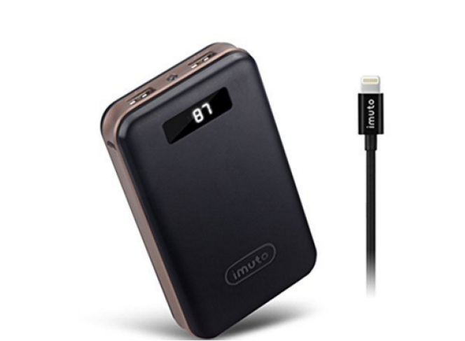 IMUTO Carregador Portátil com 2 saídas USB