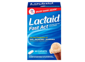 Lactaid Enzima Lactase para Intolerância a Lactose Ação Rápida