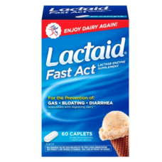 Lactaid Enzima Lactase para Intolerância a Lactose Ação Rápida